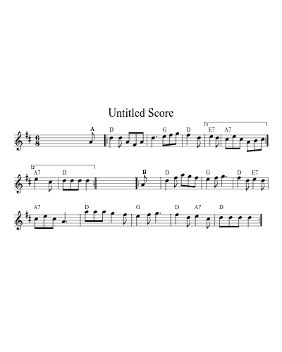 Broken Blackthorn Kitty Tempest set C G D G 32 8 (Version 3) sheet music preview