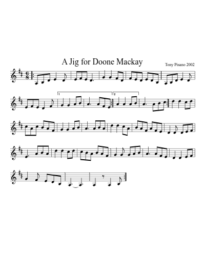 A Jig for Doone Mackay