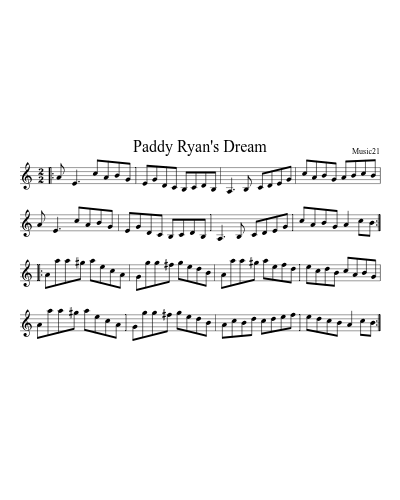 Paddy Ryan's Dream