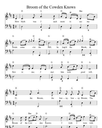 Broom of the Cowden Knows (Version 3)