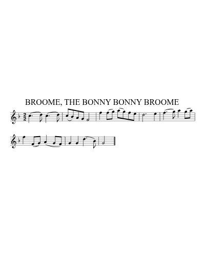 BROOME, THE BONNY BONNY BROOME