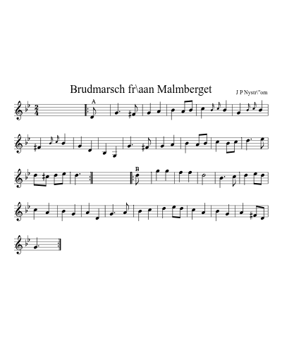 Brudmarsch fr\aan Malmberget