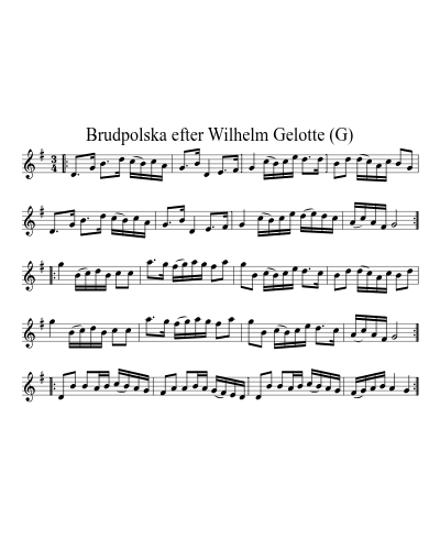 Brudpolska efter Wilhelm Gelotte (G)