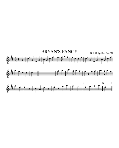 BRYAN'S FANCY (Version 2) preview