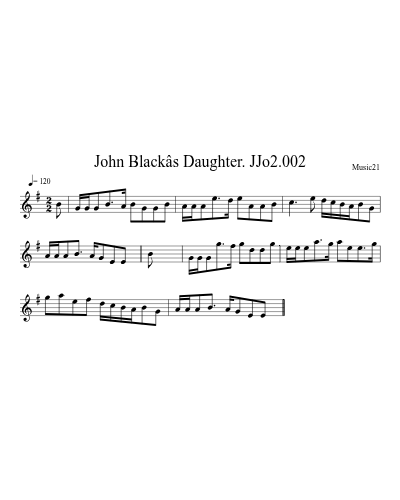 John Blackâs Daughter. JJo2.002 preview