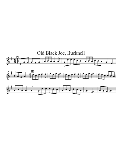 Old Black Joe, Bucknell