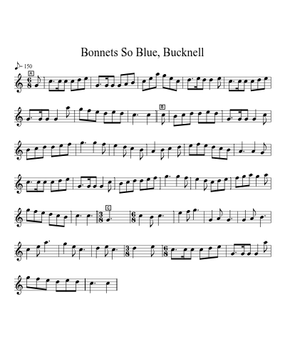 Bonnets So Blue, Bucknell