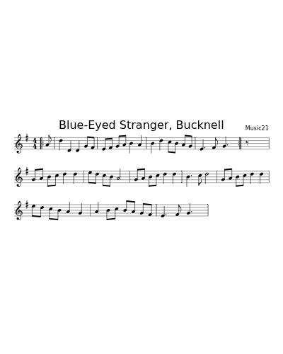 Blue-Eyed Stranger, Bucknell