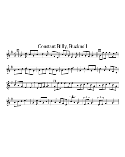 Constant Billy, Bucknell