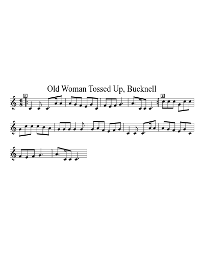 Old Woman Tossed Up, Bucknell
