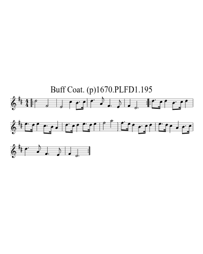 Buff Coat. (p)1670.PLFD1.195