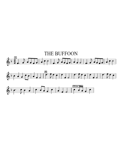 THE BUFFOON sheet music preview