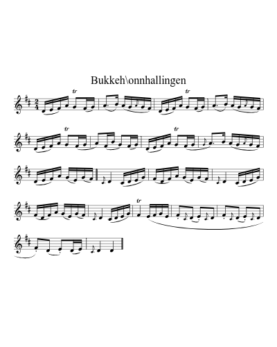 Bukkeh\onnhallingen