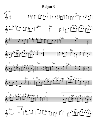 Bulgar 9 (Bulg Gg9) sheet music preview