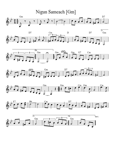 Nigun Sameach   [Gm]
