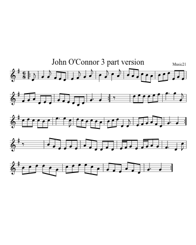 John O'Connor 3 part version preview