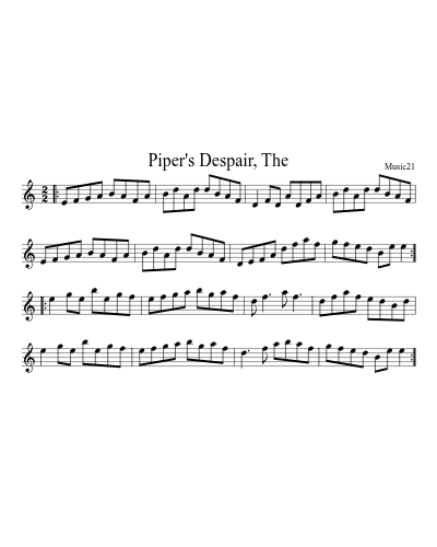 Piper's Despair, The preview