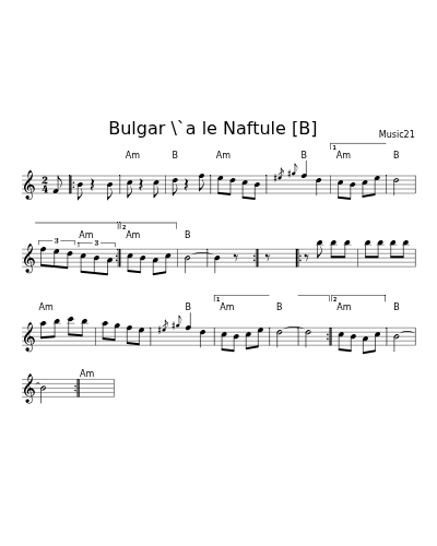 Bulgar \`a le Naftule   [B] (Version 2)