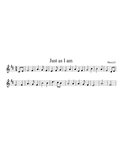 Just as I am