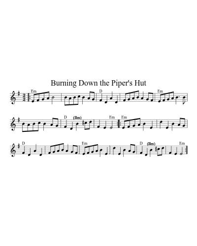 Burning Down the Piper's Hut preview