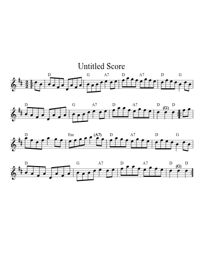 Burns Hornpipe (Version 3) sheet music preview