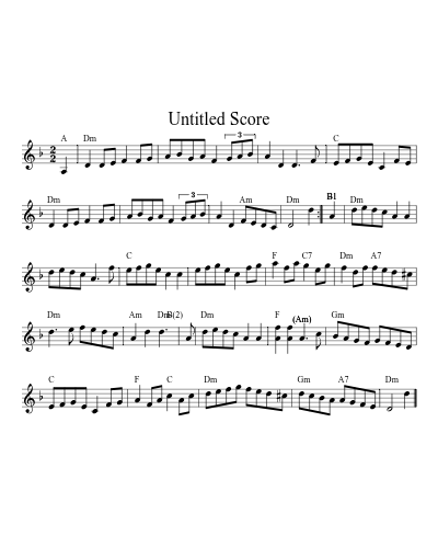 Burns Hornpipe1 (Version 2) sheet music preview