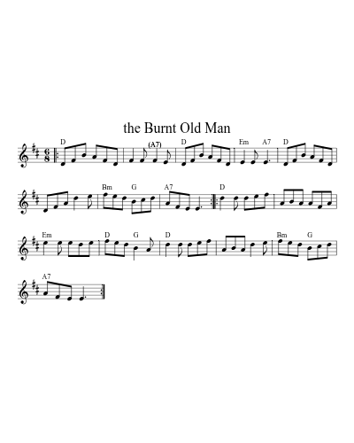 The burnt old man (Version 6)