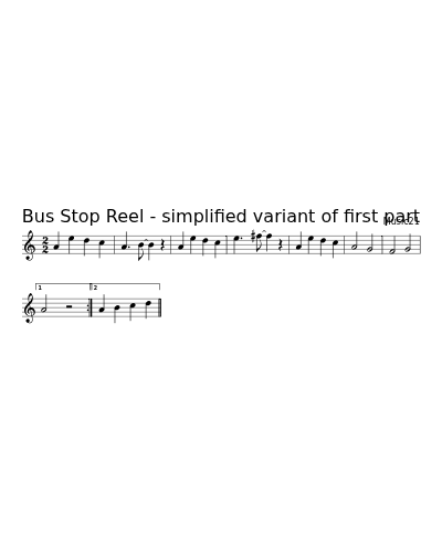 Bus Stop Reel - simplified variant of first part