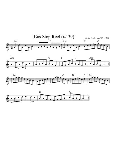 Bus Stop Reel       (r-139) (Version 2)