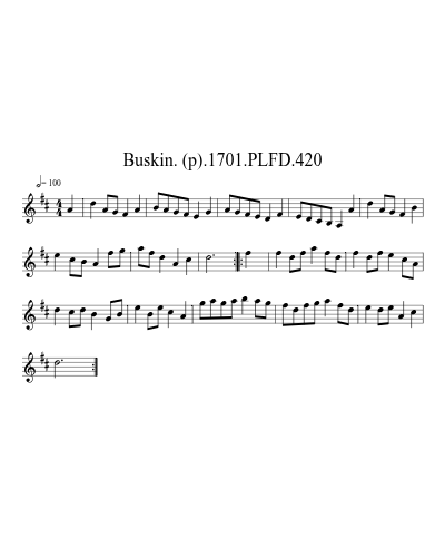 Buskin. (p).1701.PLFD.420
