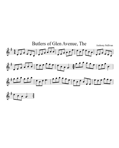 Butlers Of Glen Avenue, The (Version 2) preview