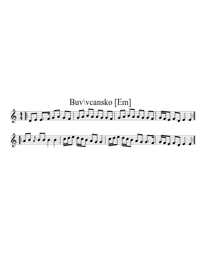 Buv\vcansko   [F#m] (Version 2)