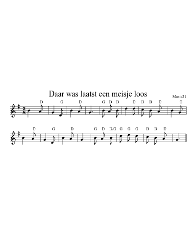 Daar was laatst een meisje loos (Kzag Twee Beren)