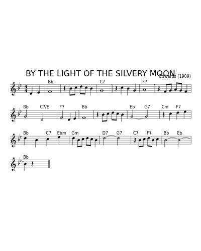 By the Light of the Silvery Moon (Version 10)