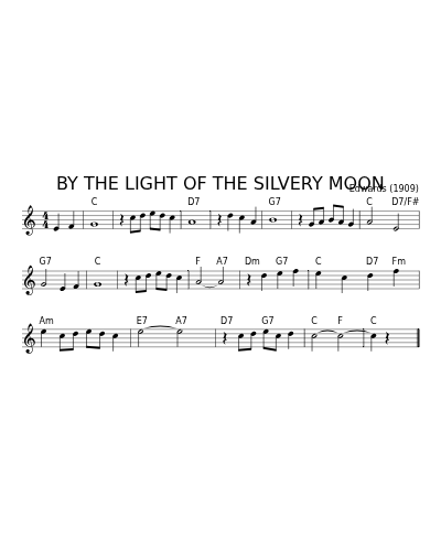 By the Light of the Silvery Moon (Version 11)