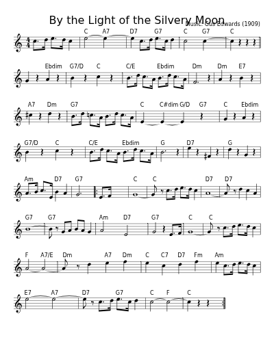 By the Light of the Silvery Moon (Version 12)