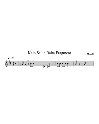 Kaip Saule Balta Fragment preview