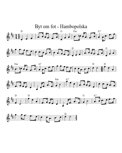 Byt om fot - Hambopolska (Version 3)