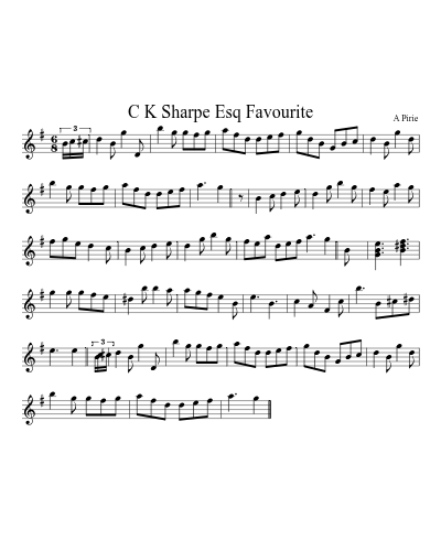 C K Sharpe Esq Favourite preview