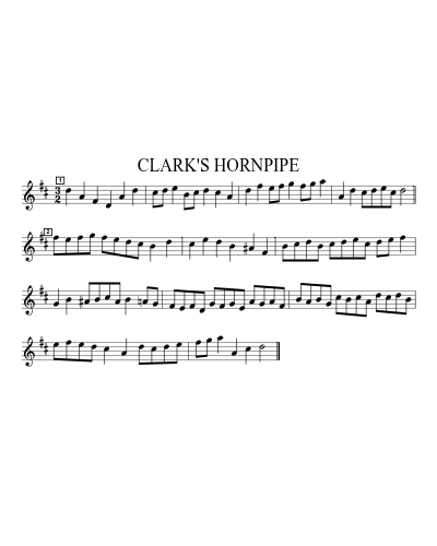 Clark's Hornpipe (Version 3)