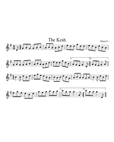 The Kesh sheet music preview