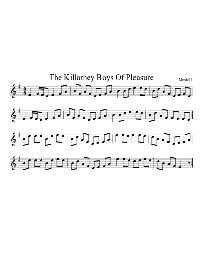 The Killarney Boys Of Pleasure