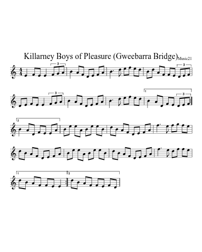 Killarney Boys of Pleasure (Gweebarra Bridge)