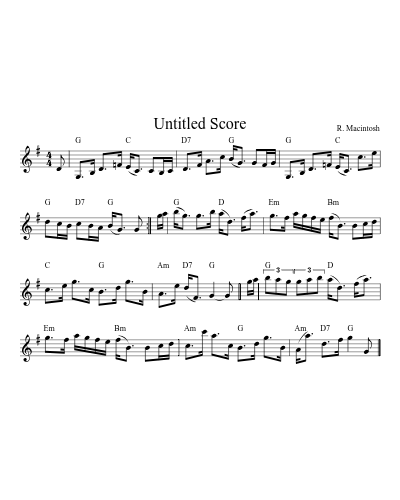 Ca The Ewes Tae The Knowes2 sheet music preview