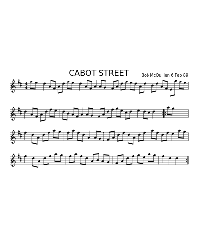 CABOT STREET (Version 2)