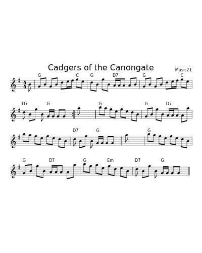 Cadgers of the Canongate preview