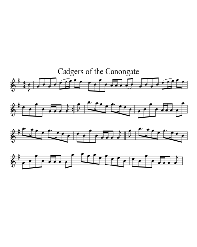 Cadgers of the Canongate (Version 4) preview