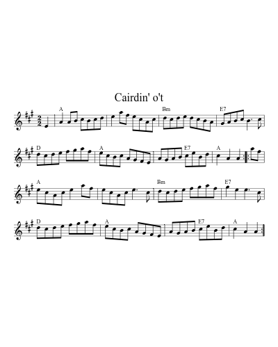 Cairdin' o't (Version 2)