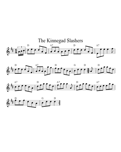 The Kinnegad Slashers sheet music preview