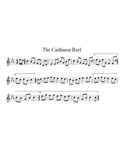 The Caithness Reel sheet music preview